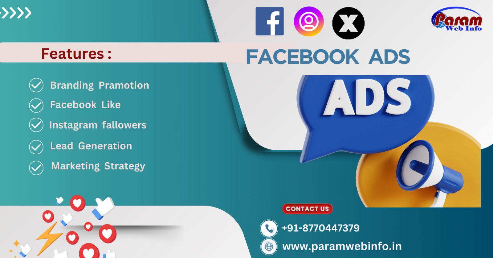facebook Ads services by paramwebinfo Raipur chhatisgarh